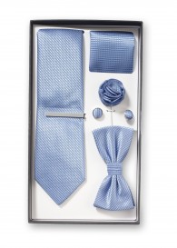Geschenk-Set Krawatte Fliege Tuch Struktur