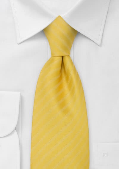 Clip-Krawatte sommerliches Gelb
