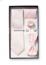 Geschenkbox Paisley blush mit Krawatte,