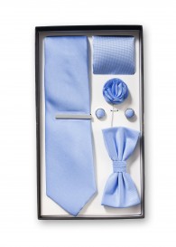 Geschenk-Set Krawatte Fliege Tuch strukturiert