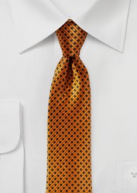 Krawatte Struktur-Pattern orange schwarz