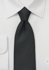 Krawatte Karo-Struktur schwarz