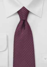 Krawatte Karo-Struktur purpur