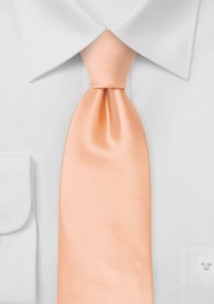 Apricotfarbene Krawatte in Satin-Optik