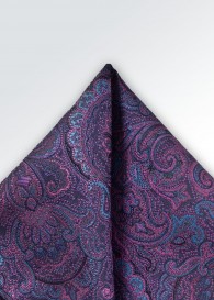 Ziertuch Paisley-Muster lila