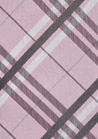 Karo-Design-Krawatte rosa