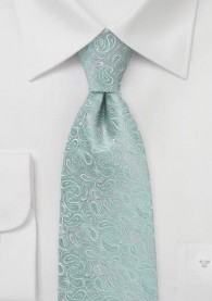 Paisleymuster-Krawatte mint Ton in Ton