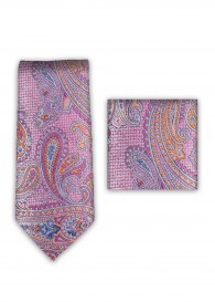 Krawatte Tuch rosé Paisleymotiv