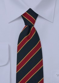 XXL-Krawatte blau rot/gold