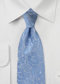 Optimale Krawatte Paisley-Motiv leichtblau