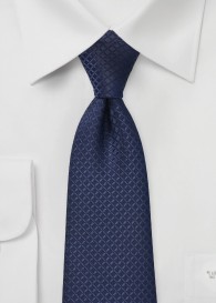 XXL-Krawatte strukturiert navyblau