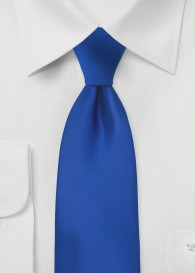 Krawatte XXL königsblau einfarbig