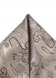 Paisley-Ziertuch champagner