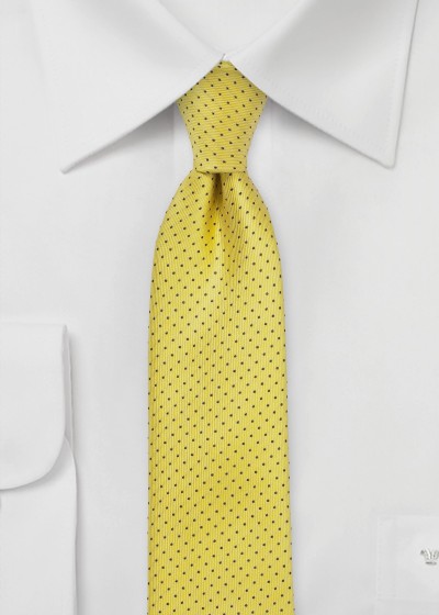 Krawatte gelb gepunktet