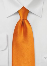Krawatte Satin kupfer-orange