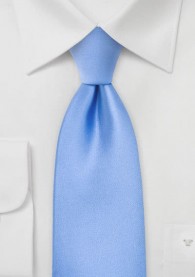 Krawatte Überlänge hellblau einfarbig