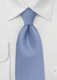 Krawatte XXL taubenblau strukturiert