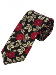 Stylische Sevenfold Krawatte Rankenmuster bunt
