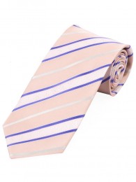 7-Fold Krawatte schwungvolles Streifendessin  rose