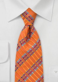 XXL-Krawatte Streifendesign orange multicolor