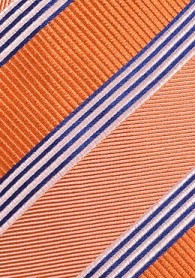 Krawatte gestreift orange