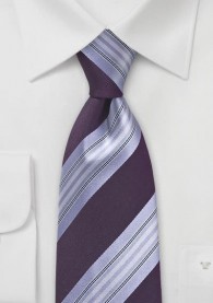Krawatte Streifendesign purpurn