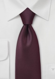 Krawatte einfarbig Poly-Faser rostrot