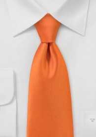 Krawatte unifarben Mikrofaser orange