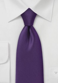 Krawatte einfarbig Kunstfaser aubergine