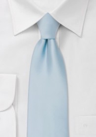 Krawatte unifarben Kunstfaser leichtblau