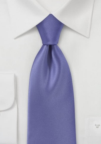 Krawatte einfarbig Kunstfaser violett
