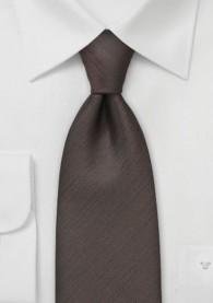 XXL-Krawatte monochrom kaffeebraun