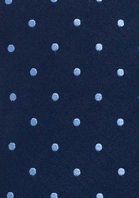 Kinder-Krawatte Tupfen königsblau hellblau