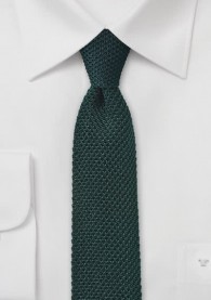 Seiden-Krawatte gestrickt edelgrün