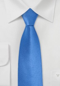 Blaue Krawatte  schmal  einfarbig