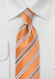 Krawatte mediterrane Streifen orange