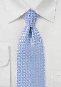 Krawatte blassblau Viereck-Struktur