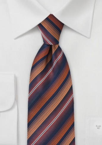 Krawatte extrovertierte Linien orange