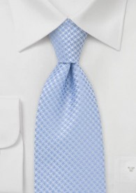 Clip-Krawatte hellblau Muster