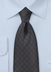 Krawatte geblümtes Pattern navyblau