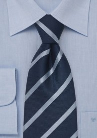 Kinder-Krawatte Streifen blau