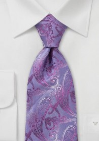 XXL-Krawatte Rankenmuster violett