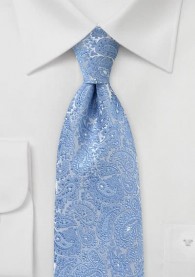 Optimale Krawatte Paisley-Motiv leichtblau