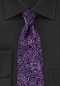 Wunderbare Krawatte Paisley-Muster lila