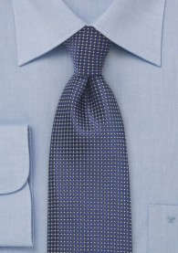 Clip-Krawatte strukturiert königsblau fast