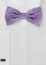 Fliege Paisleymuster violett magenta