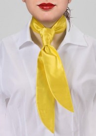 Damen-Servicekrawatte gelb unifarben