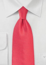 Krawatte unifarben Struktur hellrot