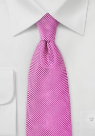 Businesskrawatte Waffel-Struktur pinkfarben