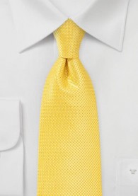 Krawatte Gitter-Struktur goldgelb